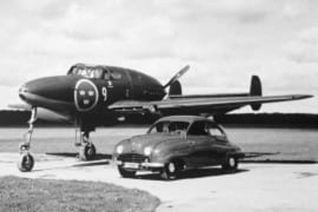 Saab 92 und Saab J21